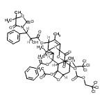 CAS#: 160651-94-5， 4-Acetoxy-13-{[3-(5,5-dimethyl-2,4-dioxo-1,3-oxazolidin-3-yl)-2-hydroxy-3-phenylpropanoyl]oxy}-1-hydroxy-9-oxo-7,10-bis{[(2,2,2-trichloroethoxy)carbonyl]oxy}-5,20-epoxytax-11-en-2-yl benzoate