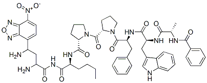 CAS#: 161238-74-0， N-alpha-Benzoyl-(gamma-(7-nitrobenz-2-oxa-1,3-diazol-4-yl)-2,4-diaminobutyryl)-alanyl-tryptophyl-phenylalanyl-prolyl-prolyl-norleucinamide