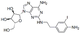 CAS 登录号：161536-31-8， (2R,3R,4S,5R)-2-[6-氨基-2-[2-(4-氨基-3-碘苯基)乙基氨基]嘌呤-9-基]-5-(羟基甲基)四氢呋喃-3,4-二醇