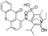 CAS 登录号：16170-88-0， 1-(2-二乙基氨基乙胺)-4-甲基-噻吨-9-酮, 4-羟基-2-甲基-5-丙-2-基-苯磺酸