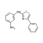 CAS 登录号：1619-41-6， N-(4-苯基-1,3-噻唑-2-基)-1,3-苯二胺
