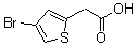结构式 CAS# 161942-89-8, 4-溴噻吩-2-乙酸