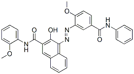 CAS#: 16195-23-6， 3-Hydroxy-4-((2-methoxy-5-((phenylamino)carbonyl)phenyl)azo)-N-(2-methoxyphenyl)-2-naphthalenecarboxamide