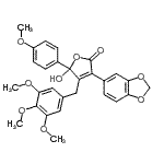 CAS 登录号：162256-50-0， 3-(1,3-苯并二氧戊环-5-基)-5-羟基-5-(4-甲氧基苯基)-4-(3,4,5-三甲氧基苄基)-2(5H)-呋喃酮