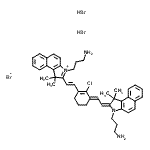 CAS#: 162411-30-5， 3-(3-Aminopropyl)-2-{(E)-2-[(3E)-3-{(2E)-2-[3-(3-Aminopropyl)-1,1-Dimethyl-1,3-Dihydro-2H-Benzo[E]Indol-2-Ylidene]Ethylidene}-2-Chloro-1-Cyclohexen-1-Yl]Vinyl}-1,1-Dimethyl-1H-Benzo[E]Indolium Bromide Hydrobromide (1:1:2)