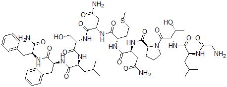 CAS#: 162558-26-1， Gly-leu-thr-pro-asn-met-asn-ser-leu-phe-phe-NH2