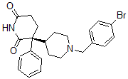 CAS 登录号：162661-31-6， (3R)-3-[1-[(4-溴苯基)甲基]哌啶-4-基]-3-苯基哌啶-2,6-二酮