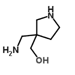 CAS#: 162687-14-1， [3-(Aminomethyl)-3-Pyrrolidinyl]Methanol