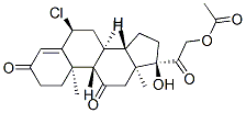 CAS 登录号：16319-99-6， [2-[(6S,8S,9S,10R,13S,14S,17R)-6-氯-17-羟基-10,13-二甲基-3,11-二氧代-1,2,6,7,8,9,12,14,15,16-十氢环戊烯并[a]菲-17-基]-2-氧代-乙基]乙酸酯