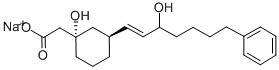 CAS 登录号：163251-41-0， 2-[(1S,3R)-1-羟基-3-[(E)-3-羟基-7-苯基庚-1-烯基]环己基]乙酸钠