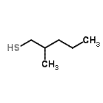 CAS 登录号：1633-89-2， 2-甲基-1-戊烷硫醇