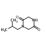 CAS 登录号：16350-84-8， 1-异丁基-2,5-哌嗪二酮