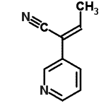 CAS 登录号：163562-94-5， (2Z)-2-(3-吡啶基)-2-丁烯腈