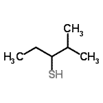 CAS 登录号：1639-04-9， 2-甲基-3-戊烷硫醇