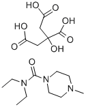 结构式 CAS# 1642-54-2, 枸橼酸乙胺嗪