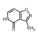 CAS 登录号：164223-43-2， 3-甲基-5H-异恶唑并[4,5-c]吡啶-4-酮