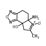 CAS 登录号：164355-82-2， 5a-氨基-7-甲基-4,5,5a,8-四氢-8aH-[1,2,5]恶二唑并[3,4-e]吲哚-8a-醇 6-氧化物