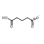结构式 CAS# 16488-43-0, 4-硝基丁烷酸