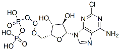 CAS 登录号：16506-88-0， [[(2R,3R,4R,5R)-5-(6-氨基-2-氯-嘌呤-9-基)-3,4-二羟基-四氢呋喃-2-基]甲氧基-羟基-磷酰]氧基膦酸