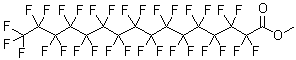 结构式 CAS# 165457-57-8, 2,2,3,3,4,4,5,5,6,6,7,7,8,8,9,9,10,10,11,11,12,12,13,13,14,14,15,15,16,16,16-三十一氟-十六烷酸甲酯