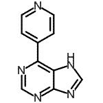 CAS 登录号：165546-25-8， 6-(4-吡啶基)-7H-嘌呤