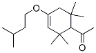 CAS 登录号：16556-55-1， 1-[2,2,6,6-四甲基-4-(3-甲基丁氧基)-3-环己烯-1-基]乙烷-1-酮