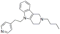 CAS 登录号：16566-78-2， 2,3,4,5-四氢-2-丁基-5-[2-(4-吡啶基)乙基]-1H-吡啶并[4,3-b]吲哚