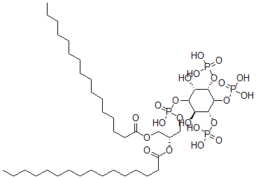 CAS 登录号：165689-82-7， [(2R)-3-[[(2S,3S,5R,6S)-2,6-二羟基-3,4,5-三膦酰氧基环己基]氧基-羟基磷酰]氧基-2-棕榈酰氧基丙基]棕榈酸酯