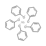结构式 CAS# 16576-63-9, 铌(5+)五苯酚