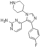 CAS#: 165806-53-1， 4-[4-(4-Fluorophenyl)-1-(4-Piperidinyl)-1H-Imidazol-5-Yl]-2-Pyrimidinamine
