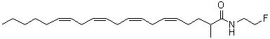 CAS 登录号：166100-39-6， (5Z,8Z,11Z,14Z)-N-(2-氟乙基)-2-甲基-5,8,11,14-二十碳四烯酰胺