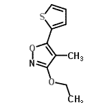 CAS#: 166180-41-2， 3-Ethoxy-4-Methyl-5-(2-Thienyl)-1,2-Oxazole