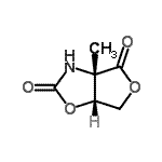 CAS 登录号：166318-57-6， (3aS,6aR)-3A-甲基四氢呋喃并[3,4-d][1,3]恶唑-2,4-二酮