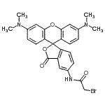 CAS 登录号：166442-38-2， N-[3',6'-二(二甲基氨基)-3-氧代-3H-螺[2-苯并呋喃-1,9'-氧杂蒽]-5-基]-2-溴乙酰胺