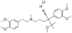 结构式 CAS# 16662-47-8, 甲氧基维拉帕米盐酸盐