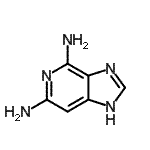 CAS 登录号：167083-81-0， 1H-咪唑并[4,5-c]吡啶-4,6-二胺