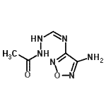 CAS 登录号：167281-95-0， N'-乙酰基-N-(4-氨基-1,2,5-恶二唑-3-基)亚肼基甲酰胺