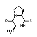 CAS 登录号：167391-76-6， (3S,8aS)-3-甲基-1-硫代六氢吡咯并[1,2-a]吡嗪-4(1H)-酮
