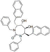 CAS#: 167826-61-1， (4R,5S,6S,7R)-5,6-Dihydroxy-4,7-Bis(Naphthalen-2-Ylmethyl)-1,3-Bis(Phenylmethyl)-1,3-Diazepan-2-One