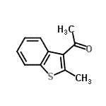 CAS 登录号：16810-19-8， 1-(2-甲基-1-苯并噻吩-3-基)乙酮