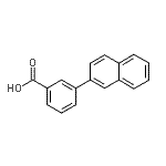 结构式 CAS# 168618-46-0, 3-(2-萘基)苯甲酸