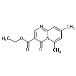 CAS 登录号：16867-54-2， 乙基6,8-二甲基-4-氧代-4H-吡啶并[1,2-a]嘧啶-3-羧酸酯