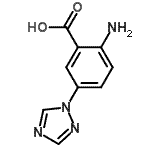 CAS 登录号：169045-02-7， 2-氨基-5-(1H-1,2,4-三唑-1-基)苯甲酸