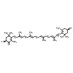 CAS 登录号：16913-24-9， (6S)-6-羟基-3-[(1E,3E,5E,7E,9E,11E,13E,15E)-18-[(4R)-4-羟基-2,6,6-三甲基-1-环己烯基]-3,7,12,16-四甲基-十八碳-1,3,5,7,9,11,13,15-辛烯-17-炔基]-2,4,4-三甲基-环己-2-烯-1-酮