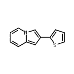 结构式 CAS# 169210-29-1, 2-(2-噻吩基)吲嗪