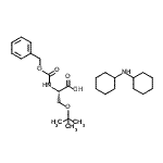 CAS 登录号：16966-08-8， N-[(苄氧基)羰基]-O-(2-甲基-2-丙基)-L-丝氨酸-N-环己基环己胺(1:1)