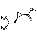 CAS#: 170303-18-1， 1-[(1R,2R)-2-(2-Methyl-1-Propen-1-Yl)Cyclopropyl]Ethanone