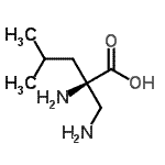 CAS 登录号：170384-28-8， 2-(氨基甲基)-L-亮氨酸