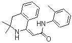 CAS#: 170658-21-6， 2-(3,4-Dihydro-3,3-Dimethyl-1(2H)-Isoquinolinylidene)-N-(2- Methylphenyl)-Acetamide