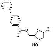 CAS 登录号：17117-72-5， 5-O-(4-联苯基羰基)-2-脱氧-D-赤式-呋喃戊糖